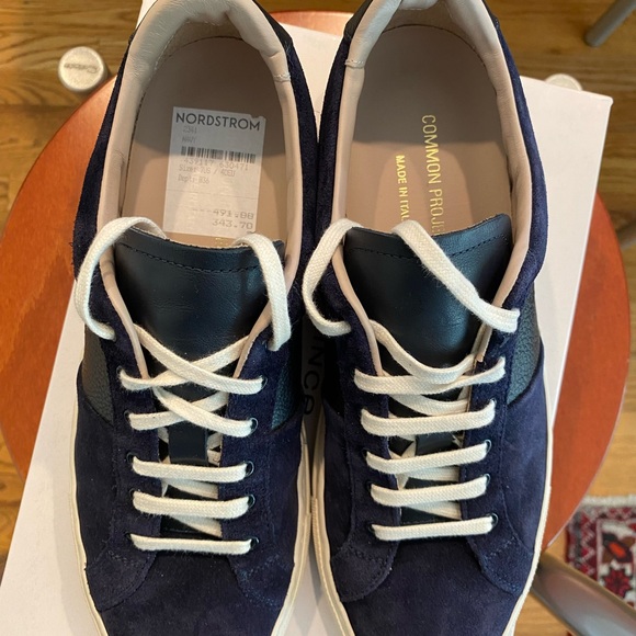 Common projects blue suede white sole sneakers men’s 7 US/ 40 EU / Women’s 8.5. - Picture 5 of 8